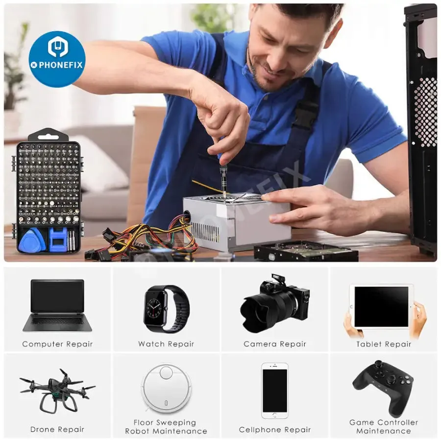 122-in-1 Precision Magnetic Screwdriver Set | Ultimate Phone Repair Tools