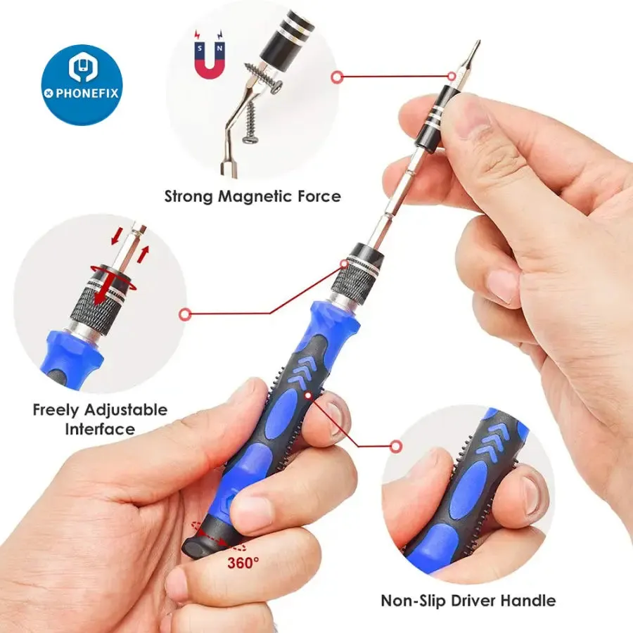 122-in-1 Precision Magnetic Screwdriver Set | Ultimate Phone Repair Tools