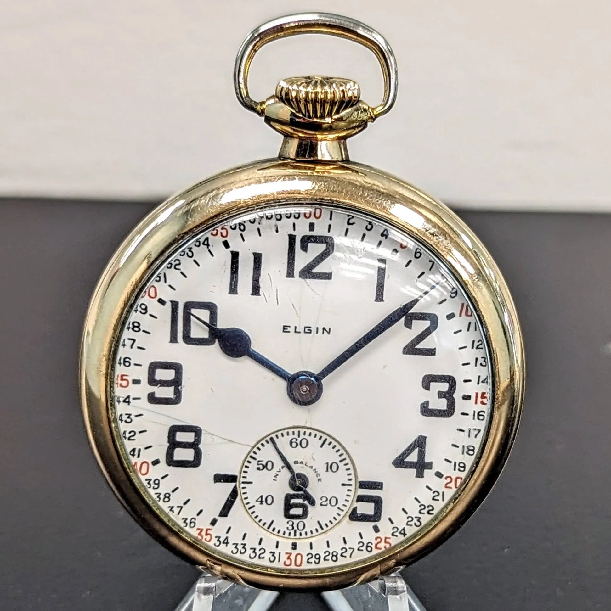 1926 ELGIN Elgin B.W. Raymond Pocket Watch 16s 21 Jewels Grade 472 5 ADJ Vintage USA Made