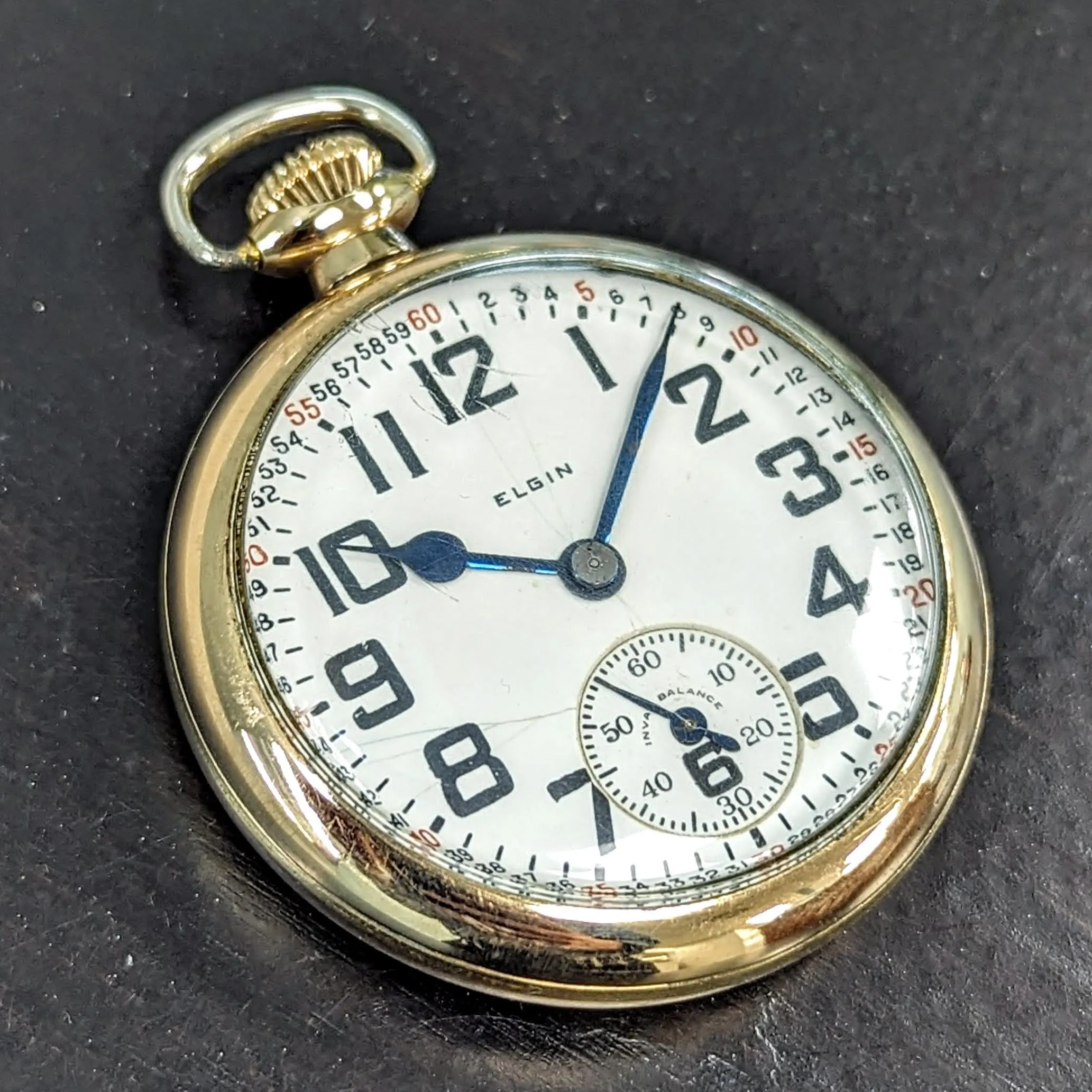 1926 ELGIN Elgin B.W. Raymond Pocket Watch 16s 21 Jewels Grade 472 5 ADJ Vintage USA Made