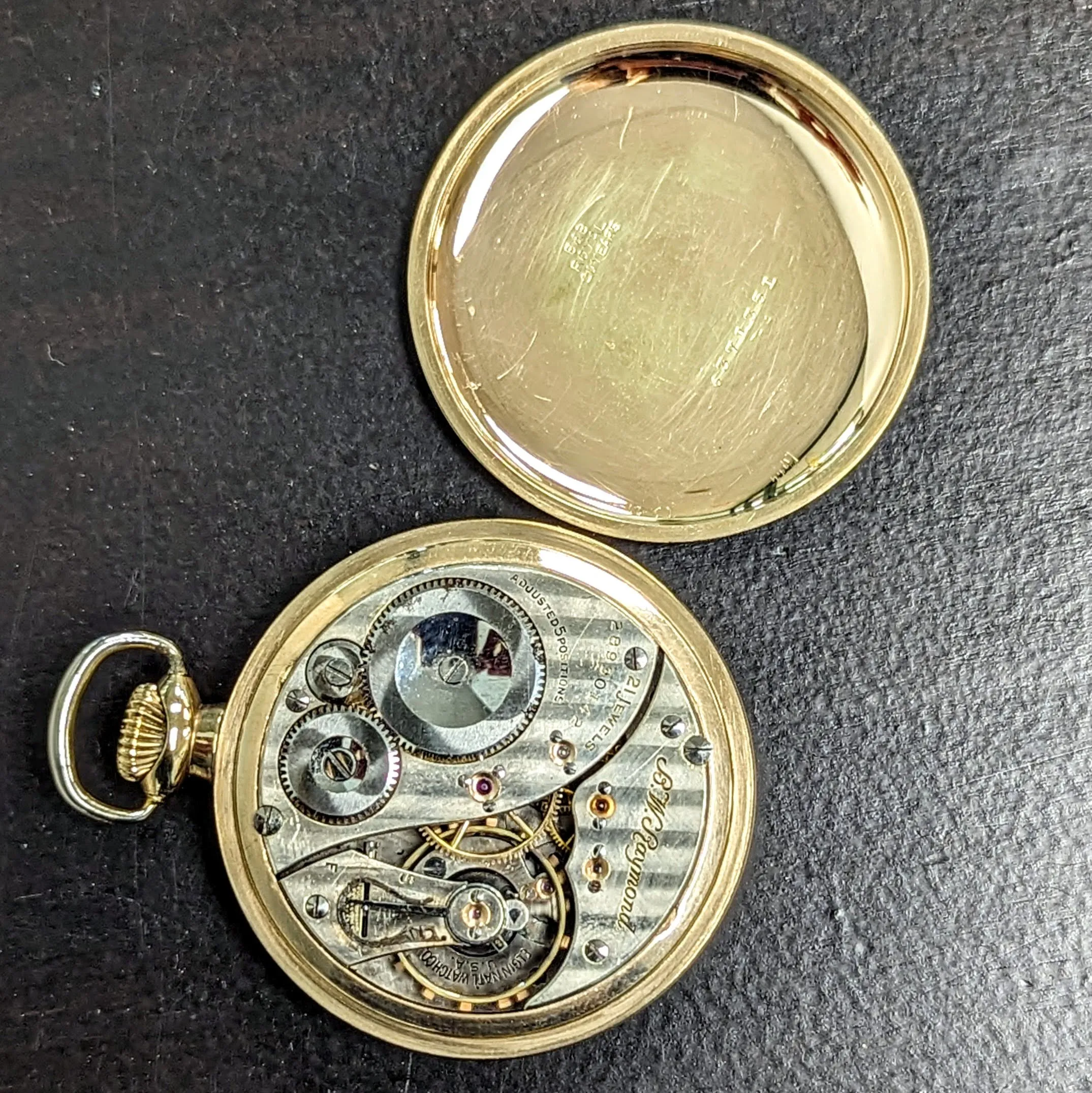 1926 ELGIN Elgin B.W. Raymond Pocket Watch 16s 21 Jewels Grade 472 5 ADJ Vintage USA Made