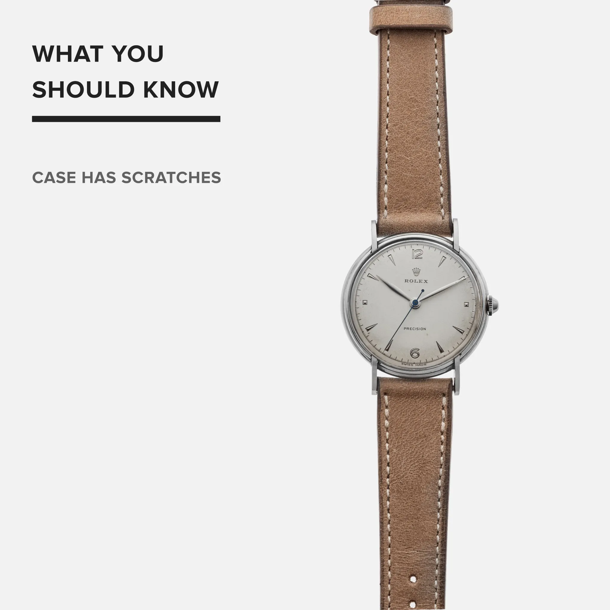 1946 Rolex Precision Ref. 4222 In Stainless Steel