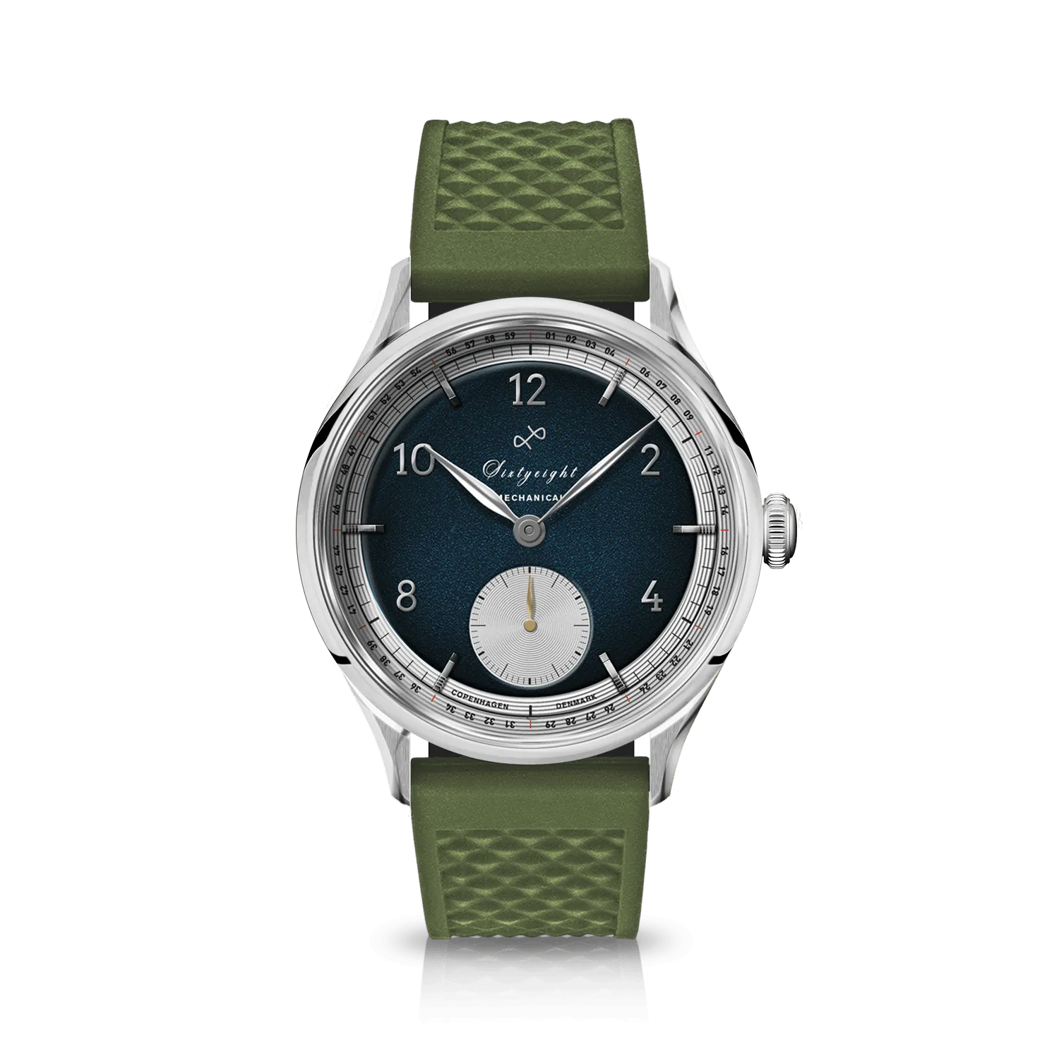 1968 Mechanical (Hand-Wound), Steel / Night Blue