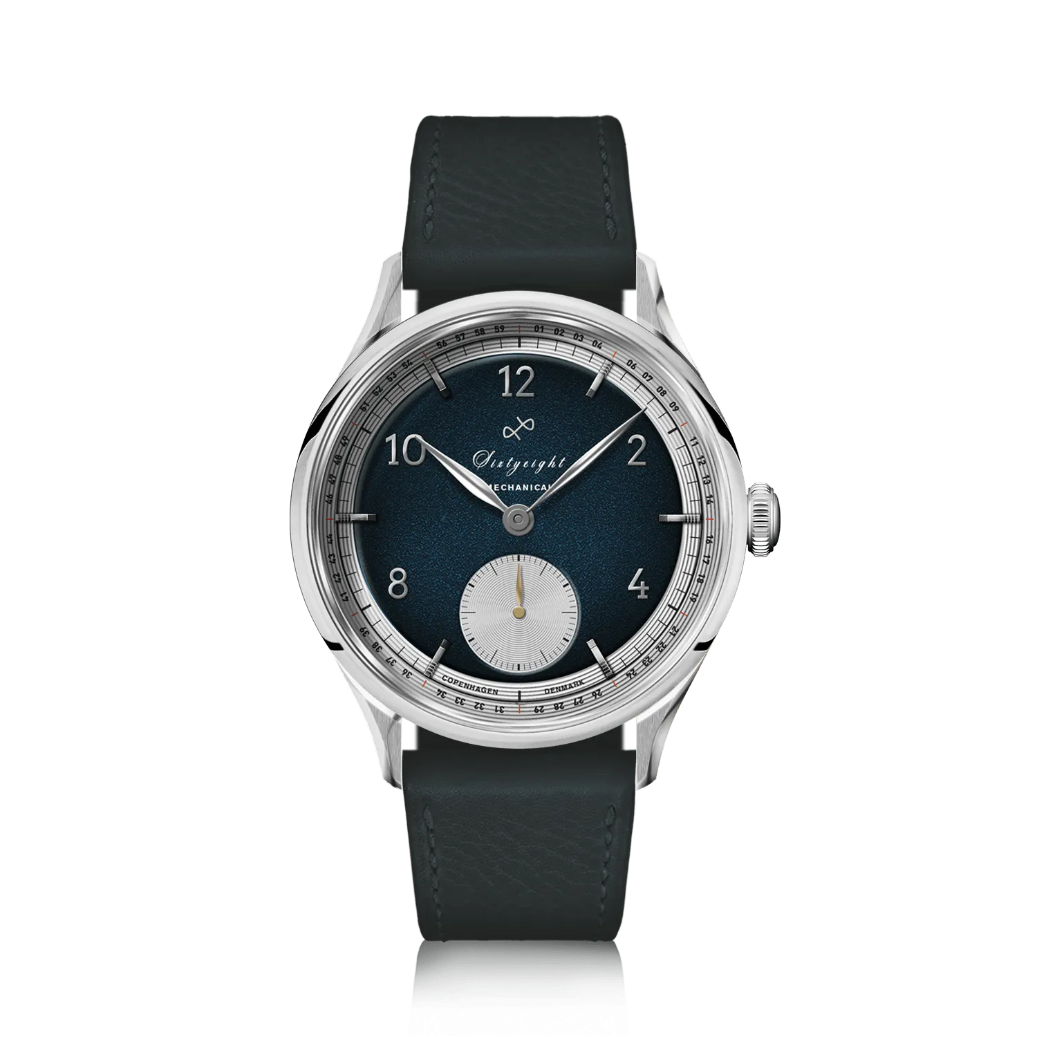 1968 Mechanical (Hand-Wound), Steel / Night Blue