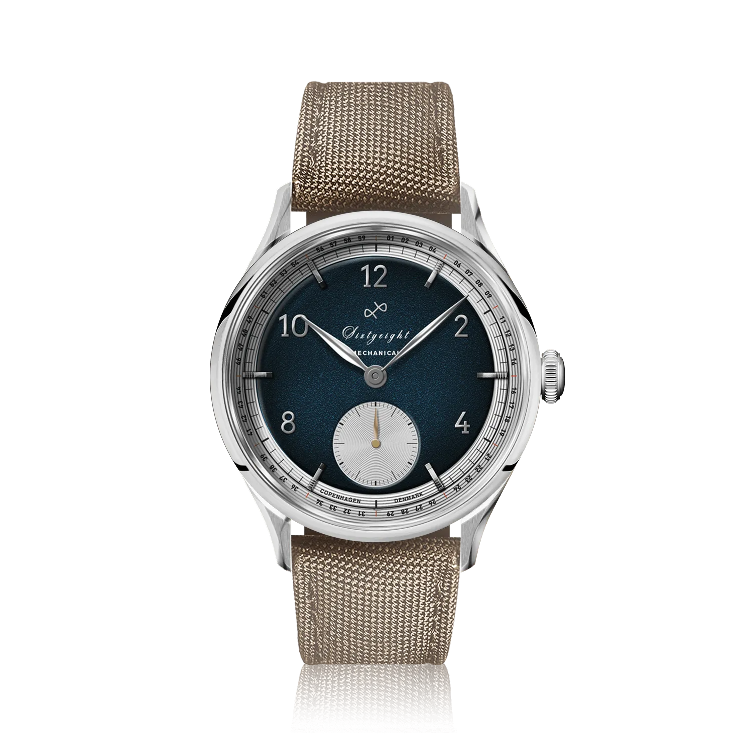 1968 Mechanical (Hand-Wound), Steel / Night Blue