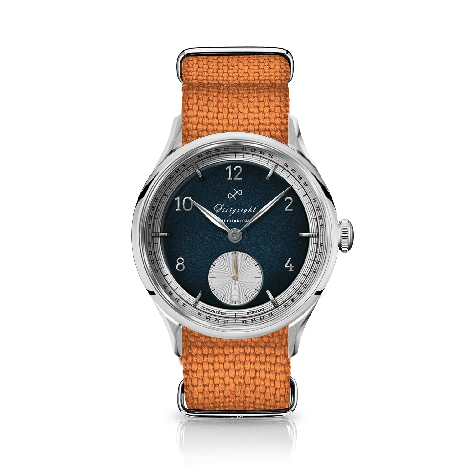 1968 Mechanical (Hand-Wound), Steel / Night Blue