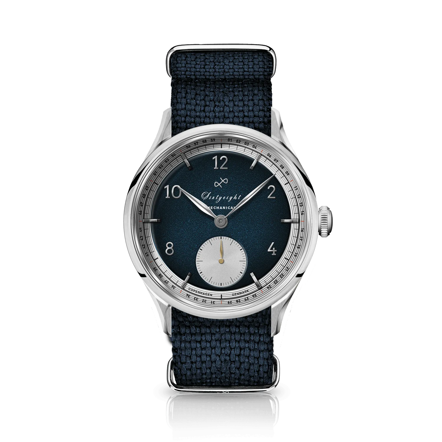 1968 Mechanical (Hand-Wound), Steel / Night Blue