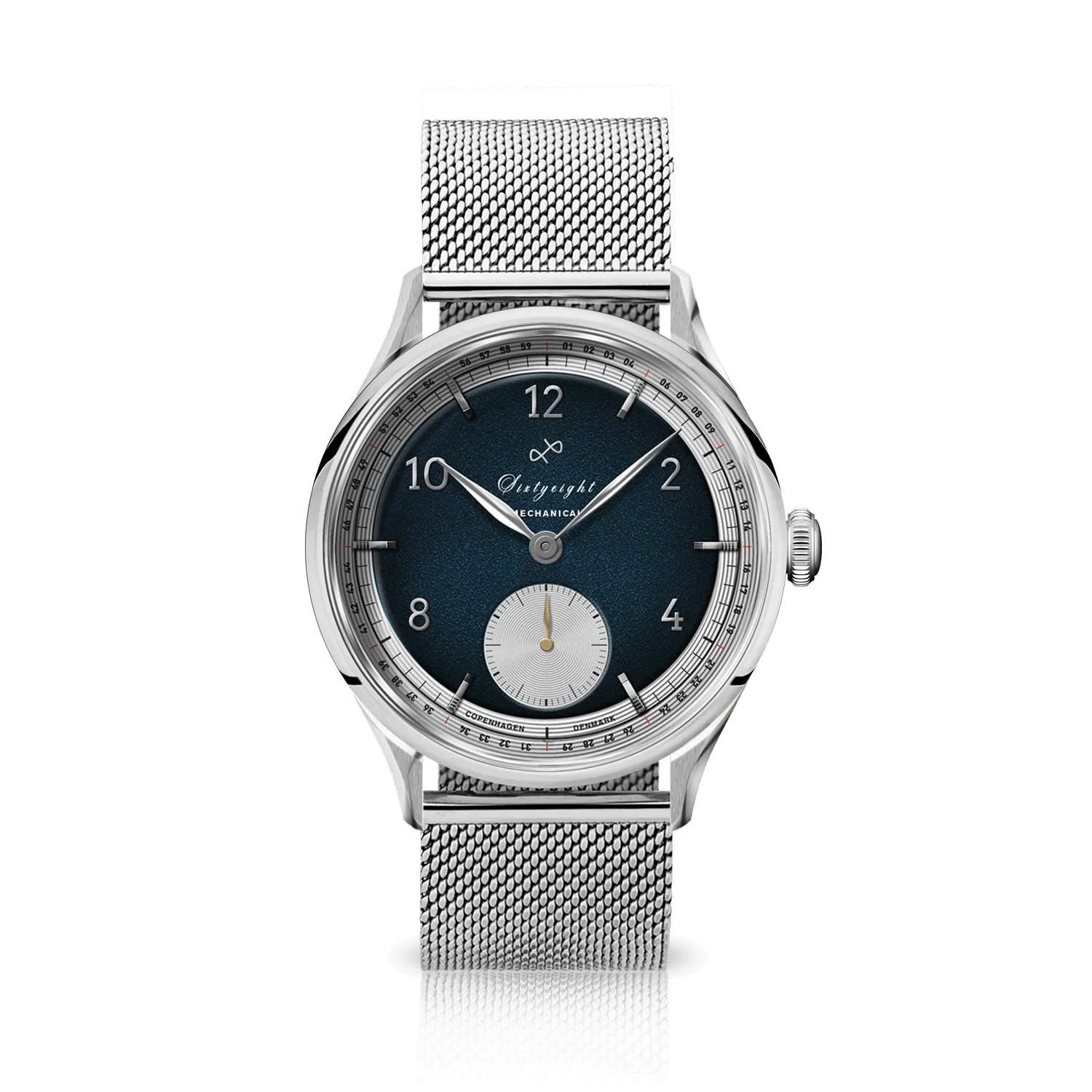 1968 Mechanical (Hand-Wound), Steel / Night Blue