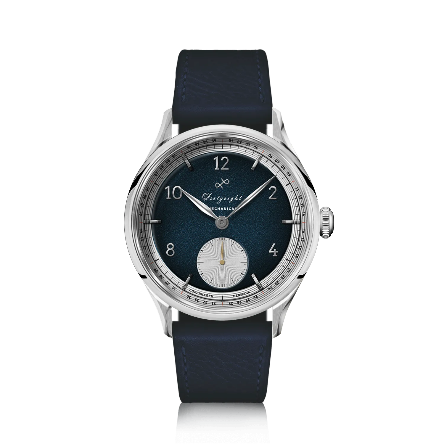 1968 Mechanical (Hand-Wound), Steel / Night Blue