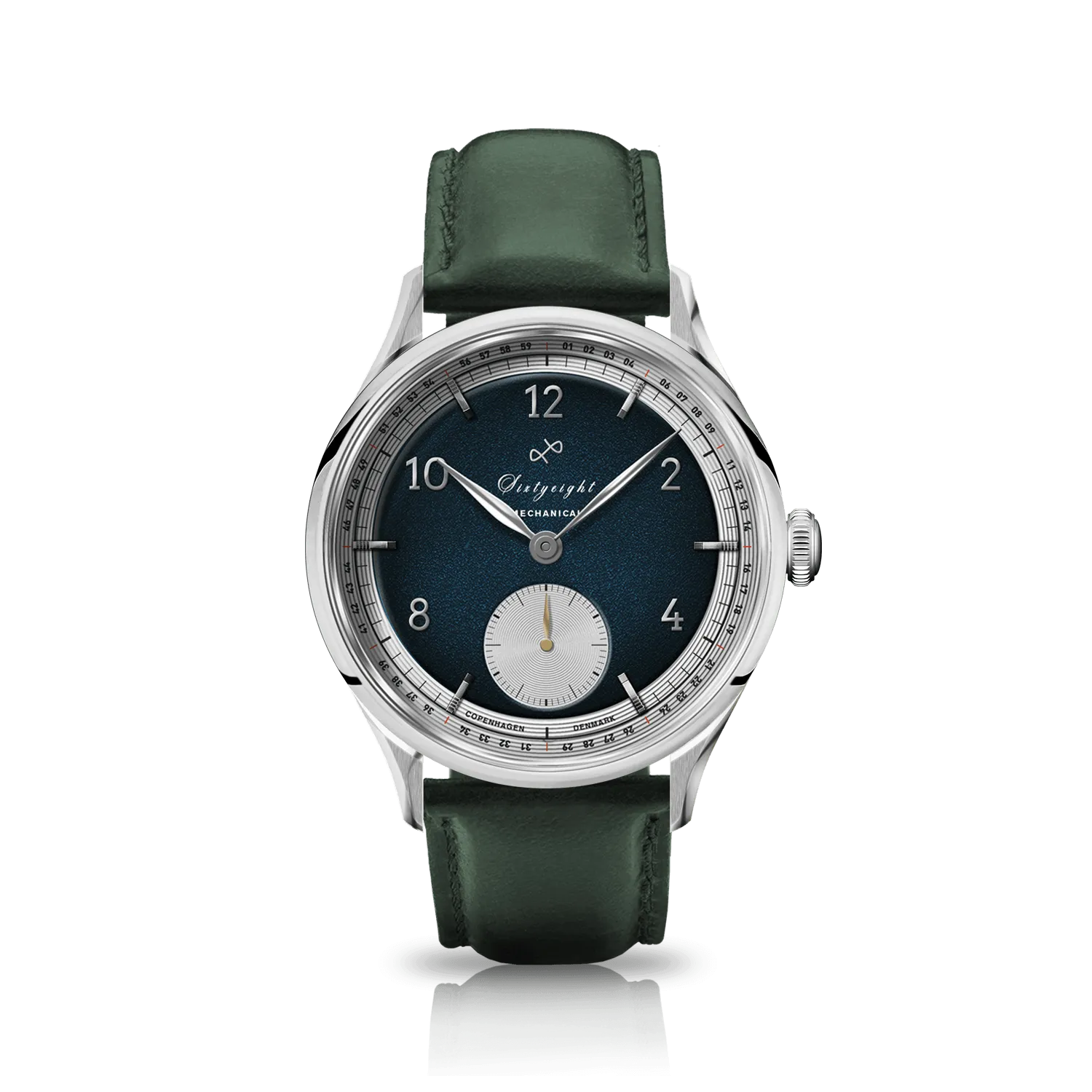 1968 Mechanical (Hand-Wound), Steel / Night Blue