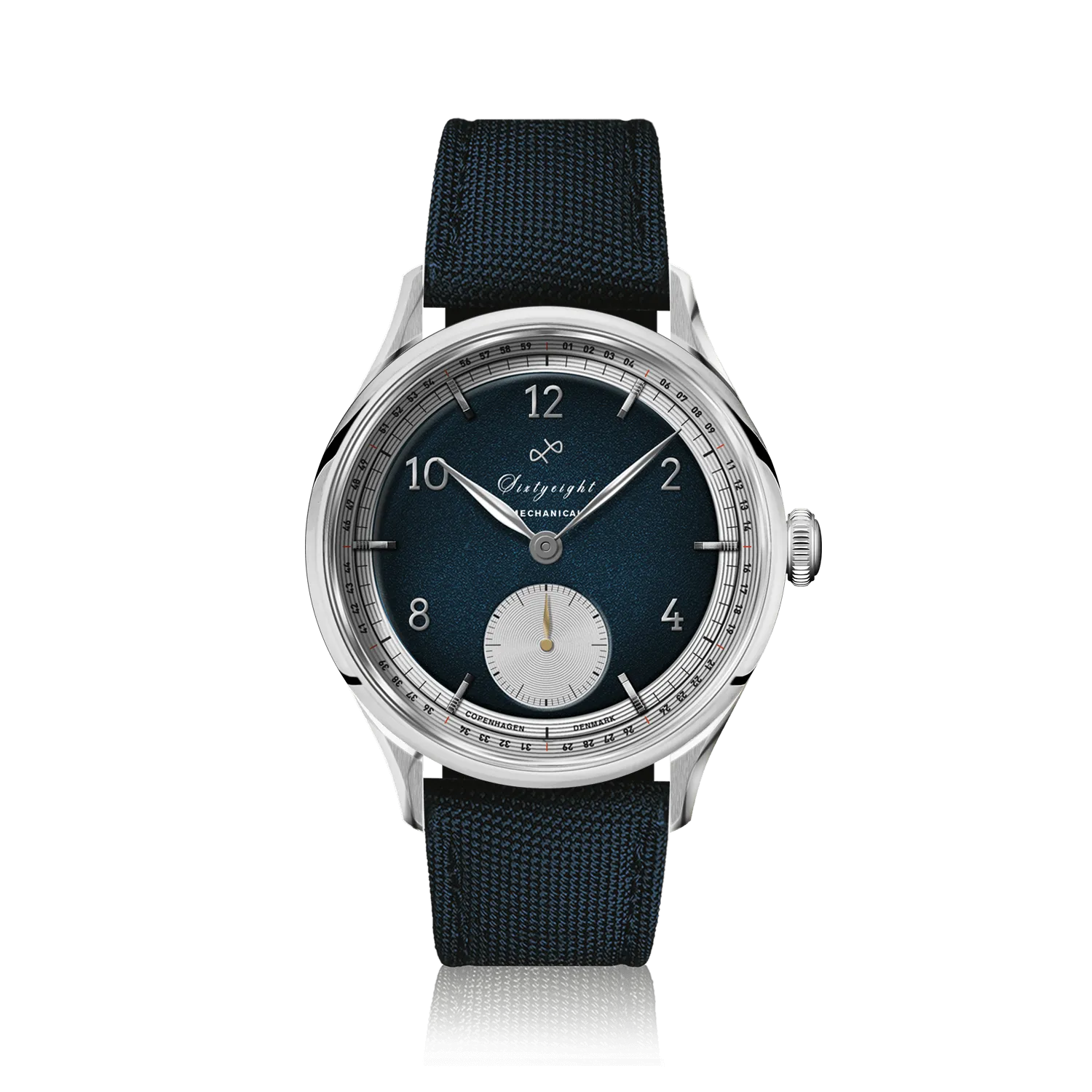 1968 Mechanical (Hand-Wound), Steel / Night Blue