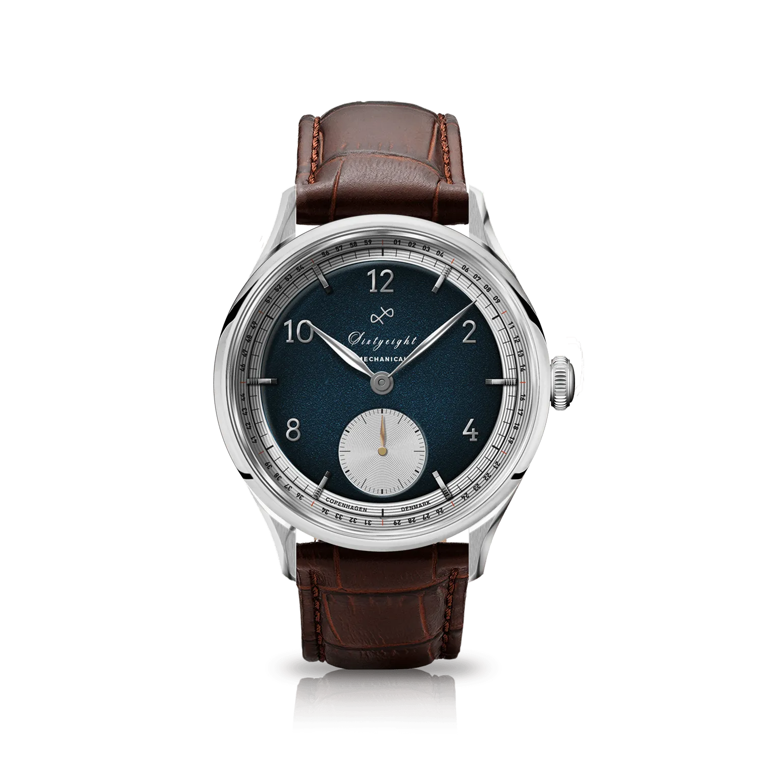 1968 Mechanical (Hand-Wound), Steel / Night Blue