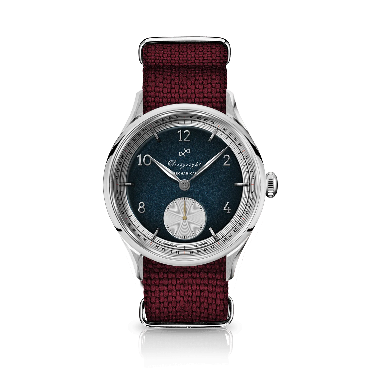 1968 Mechanical (Hand-Wound), Steel / Night Blue