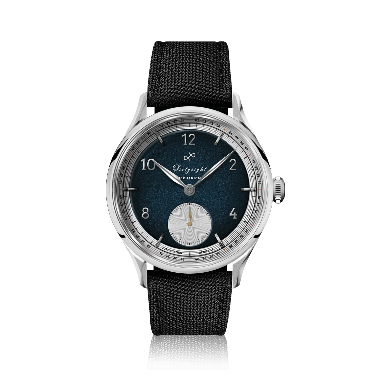 1968 Mechanical (Hand-Wound), Steel / Night Blue