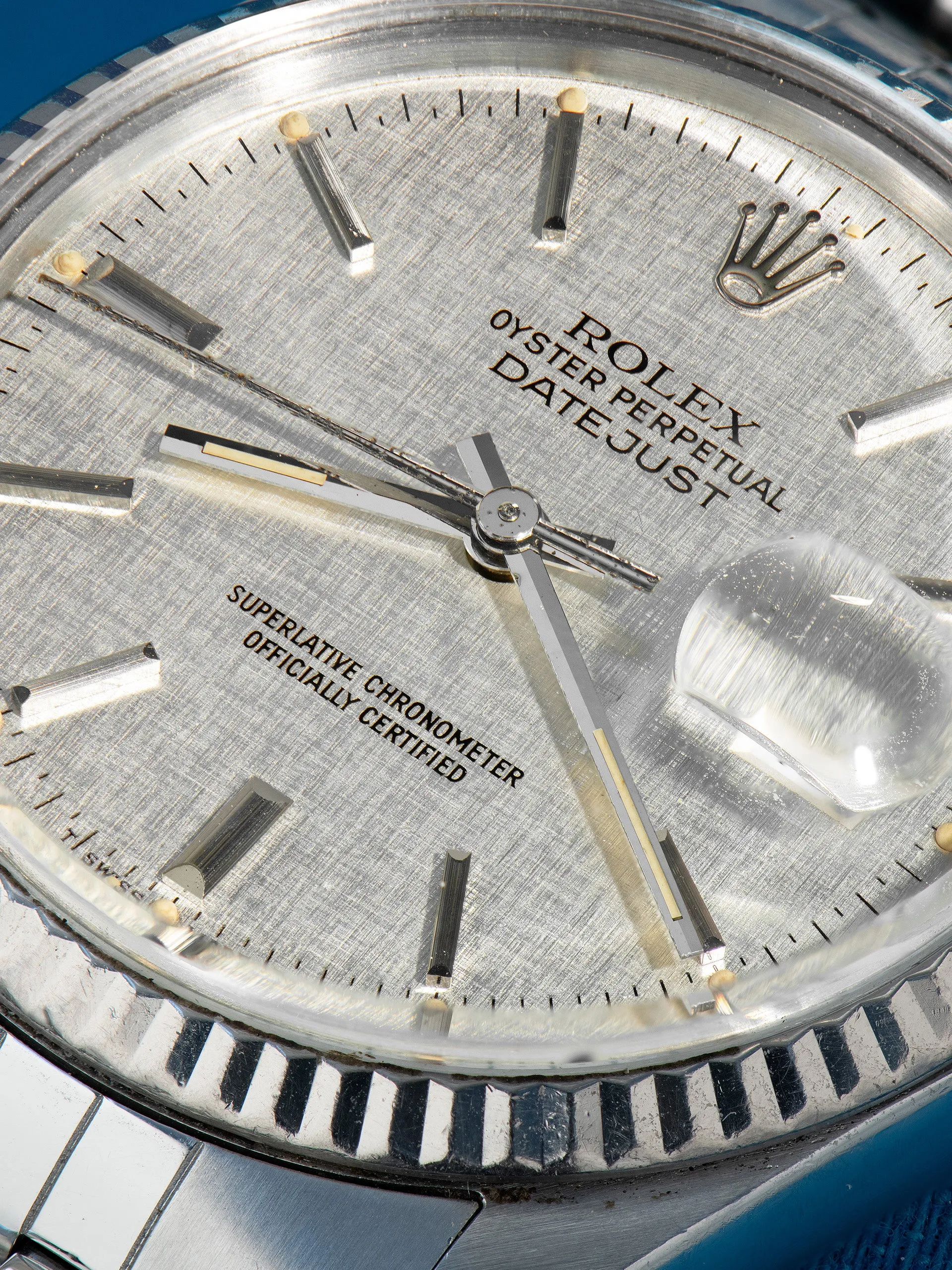 1984 Rolex Datejust (Ref. 16014) Silver "Linen" Dial