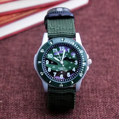 2018 new canvas children boys fashion watches casual quatrz adjustable bracelet compass gift watches cool handsome watches