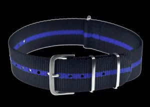20mm "Thin Blue Line" Police Pattern Ballistic Nylon Webbing Strap