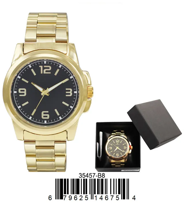 3545-B8 - Boxed Metal Band Watch