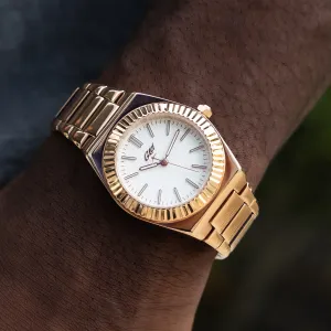 36MM Fluted Bezel Alpha Era® in Rose Gold