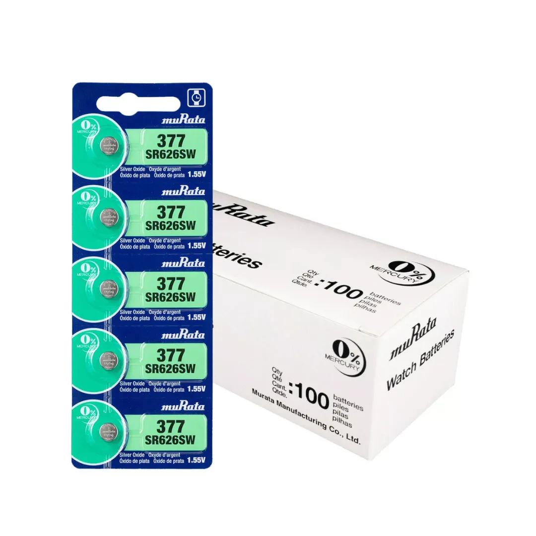 377 SR626SW SR626 V377 SilverOxide Watch Battery SR66 TR626W (5 Pack)