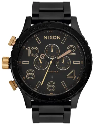 51-30 Chrono Matte Black/Gold Watch