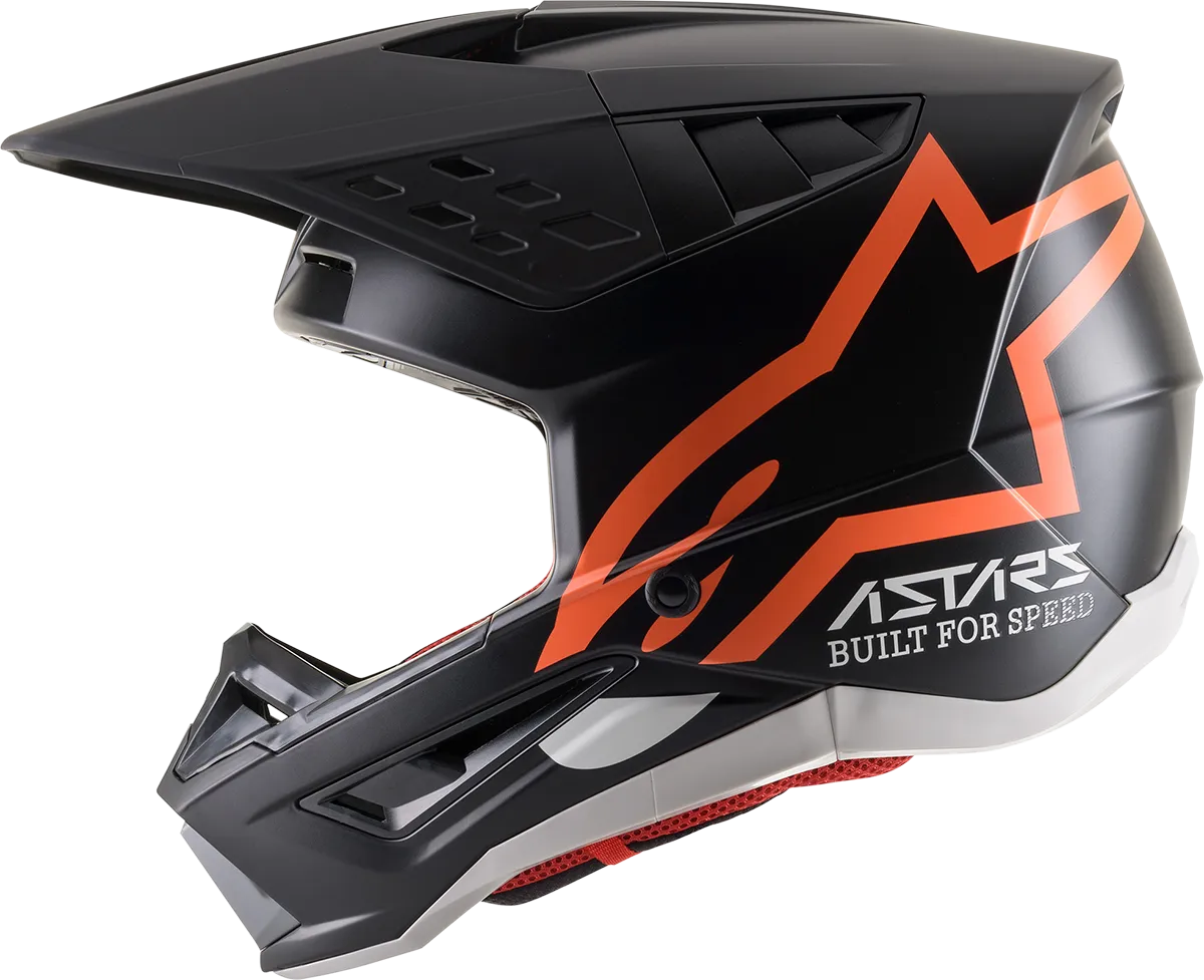 ALPINESTARS SM5 Helmet - Compass - Matte Black/Orange Fluo - XS 8303321-1149-XS