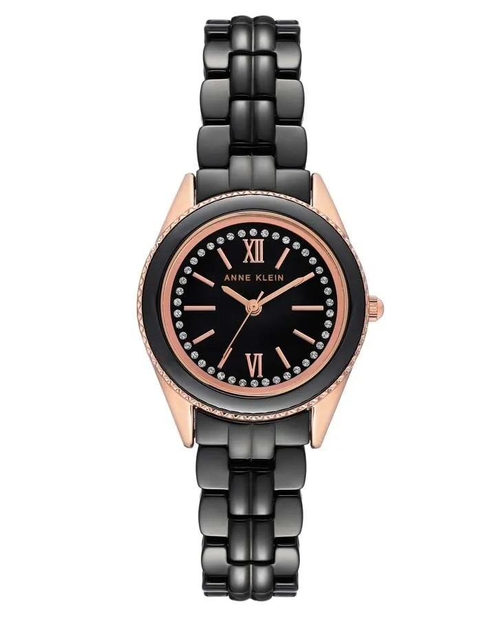 Anne Klein Black Dial Ladies Watch AK/3410BKRG