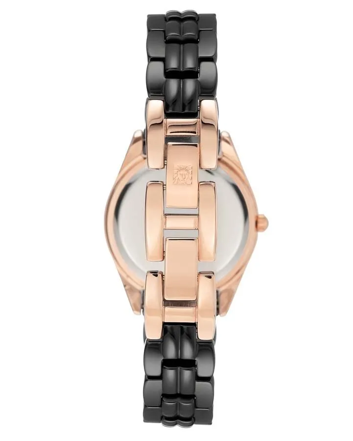 Anne Klein Black Dial Ladies Watch AK/3410BKRG