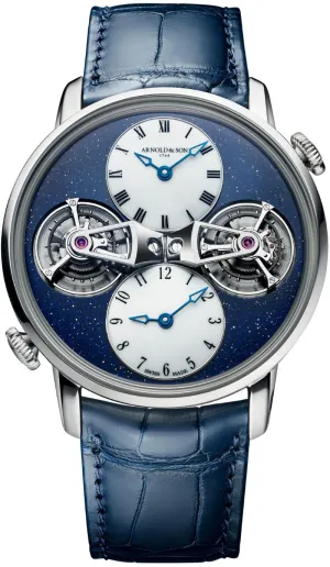 Arnold & Son Watch Double Tourbillon White Gold Aventurine Limited Edition