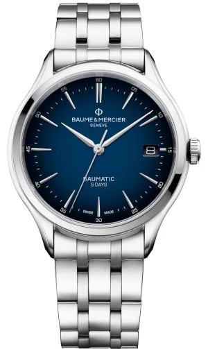 Baume et Mercier Watch Clifton Baumatic Cadran Blue