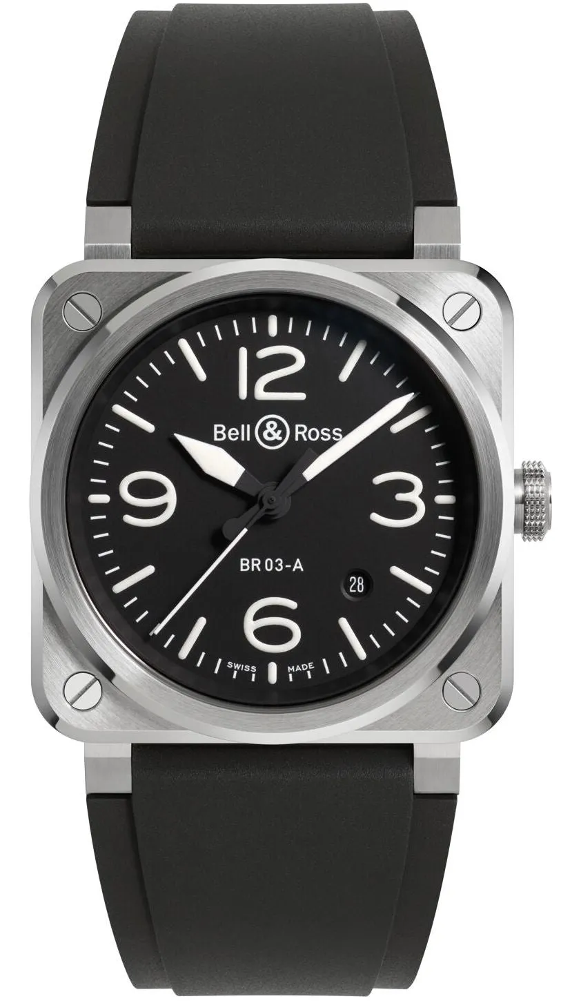 Bell & Ross BR 03 Auto Black Steel