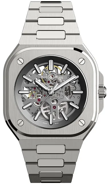 Bell & Ross Watch BR 05 Auto Skeleton Grey Steel Bracelet Limited Edition