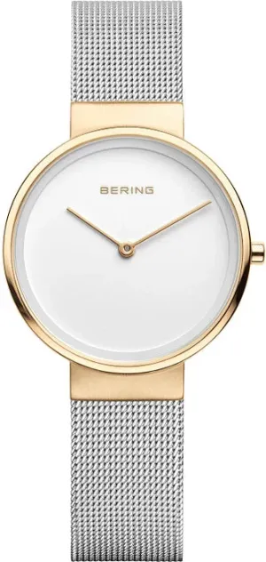Bering Classic Ladies Two-Tone Mesh Bracelet Watch