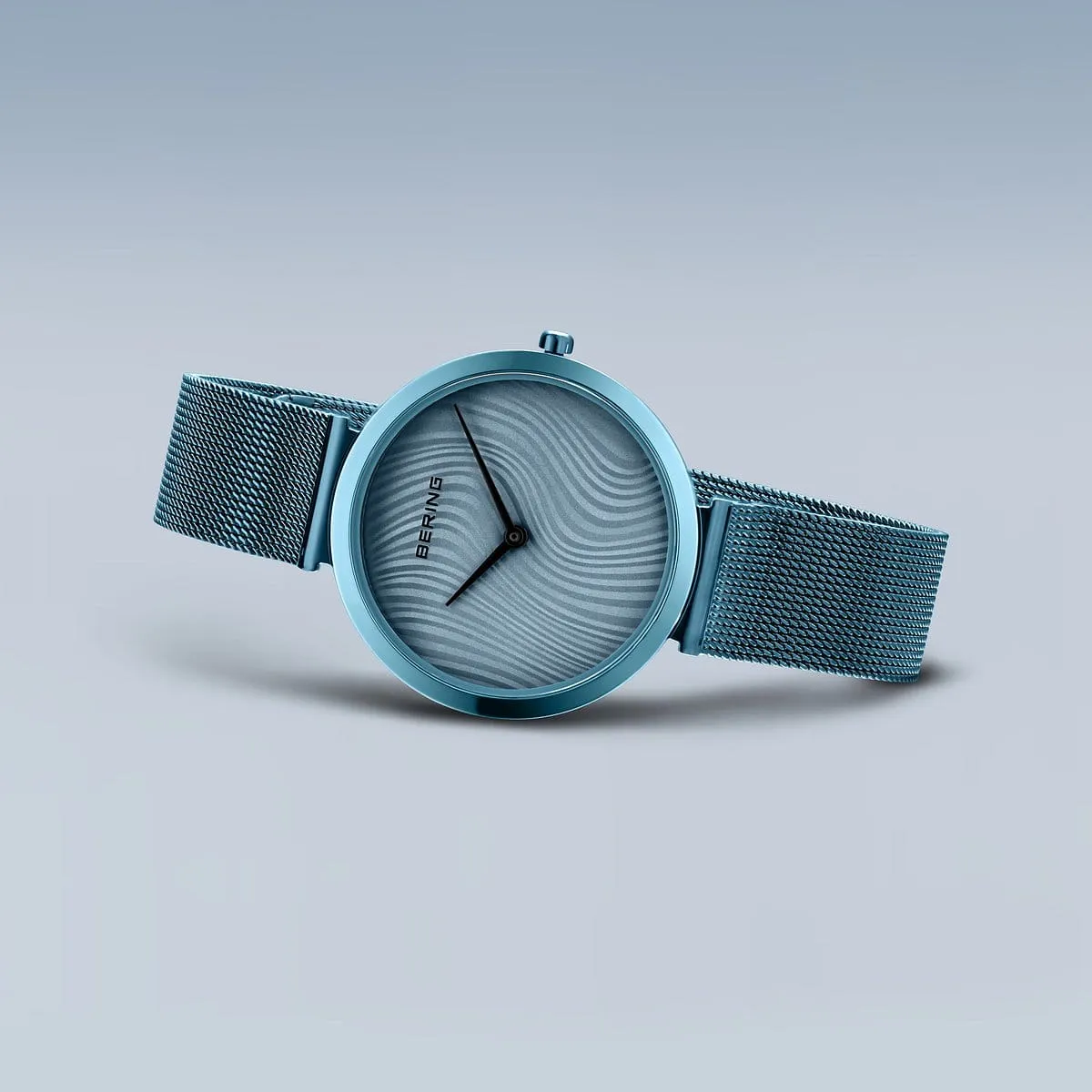 Bering Ladies Polished Blue Charity Watch