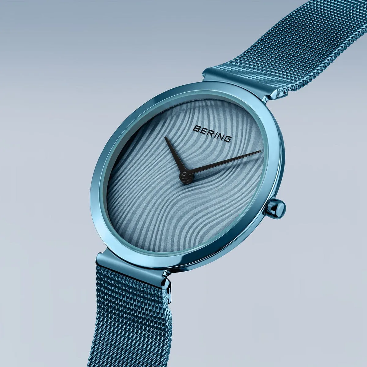 Bering Ladies Polished Blue Charity Watch