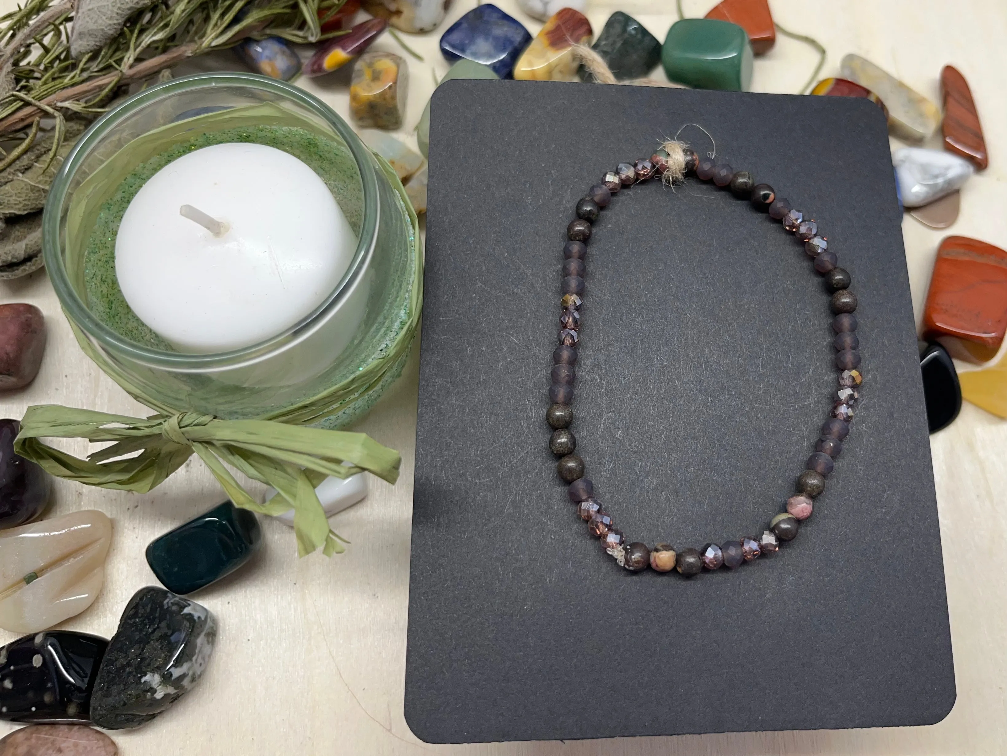 Black Plumb Jasper Bracelet