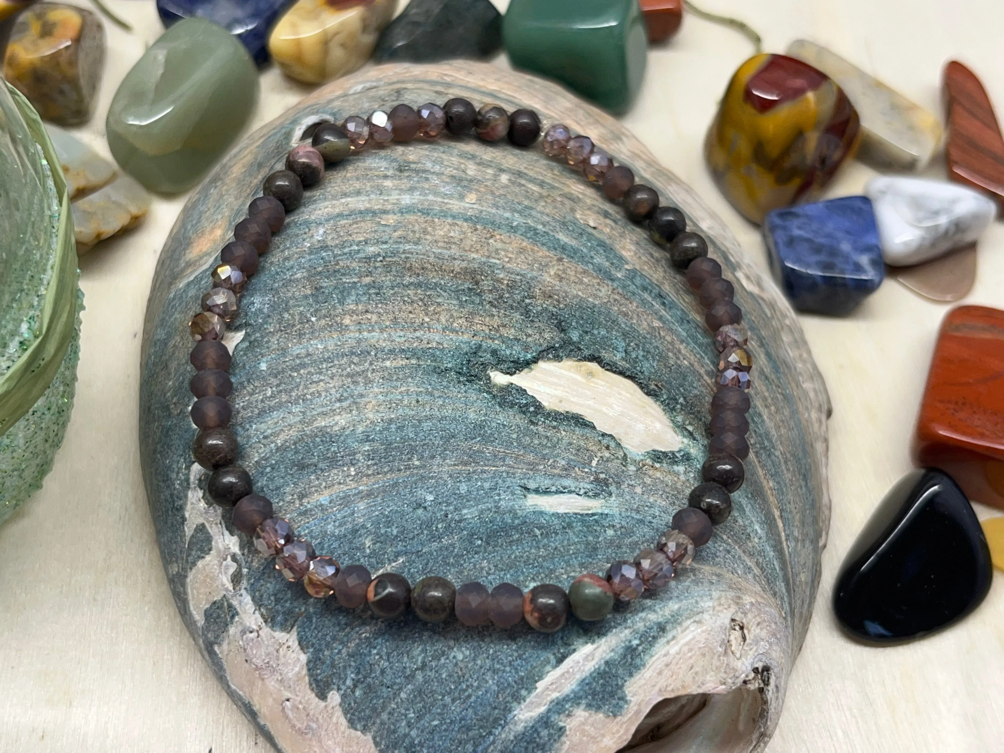 Black Plumb Jasper Bracelet