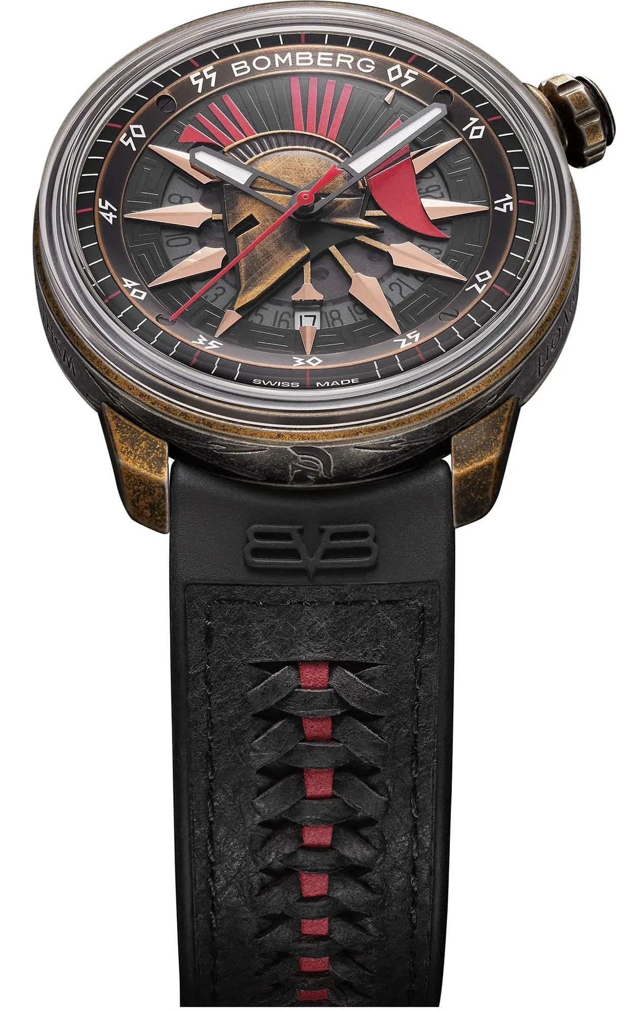Bomberg BB-01 Auto Spartan Red Black Limited Edition