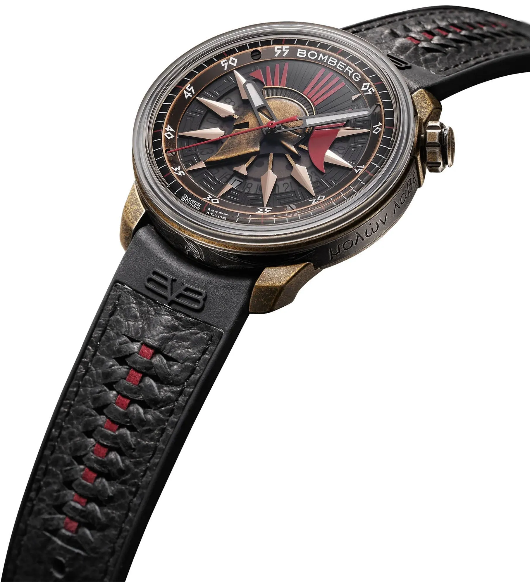 Bomberg BB-01 Auto Spartan Red Black Limited Edition