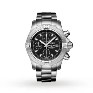 Breitling Avenger Chronograph Automatic Black Dial Men's Watch - A13385101B1A1