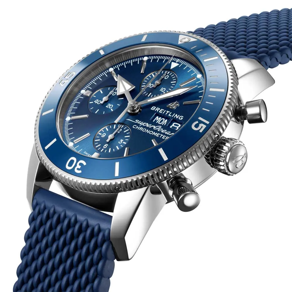 Breitling Superocean Heritage Chronograph 44mm Blue Dial Automatic Gents Watch A13313161C1S1