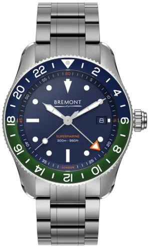 Bremont Supermarine S302 GMT Blue Bracelet