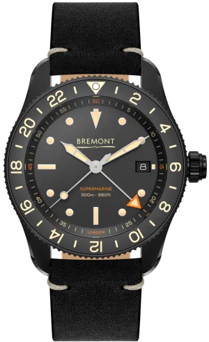 Bremont Supermarine S302 Jet GMT Leather