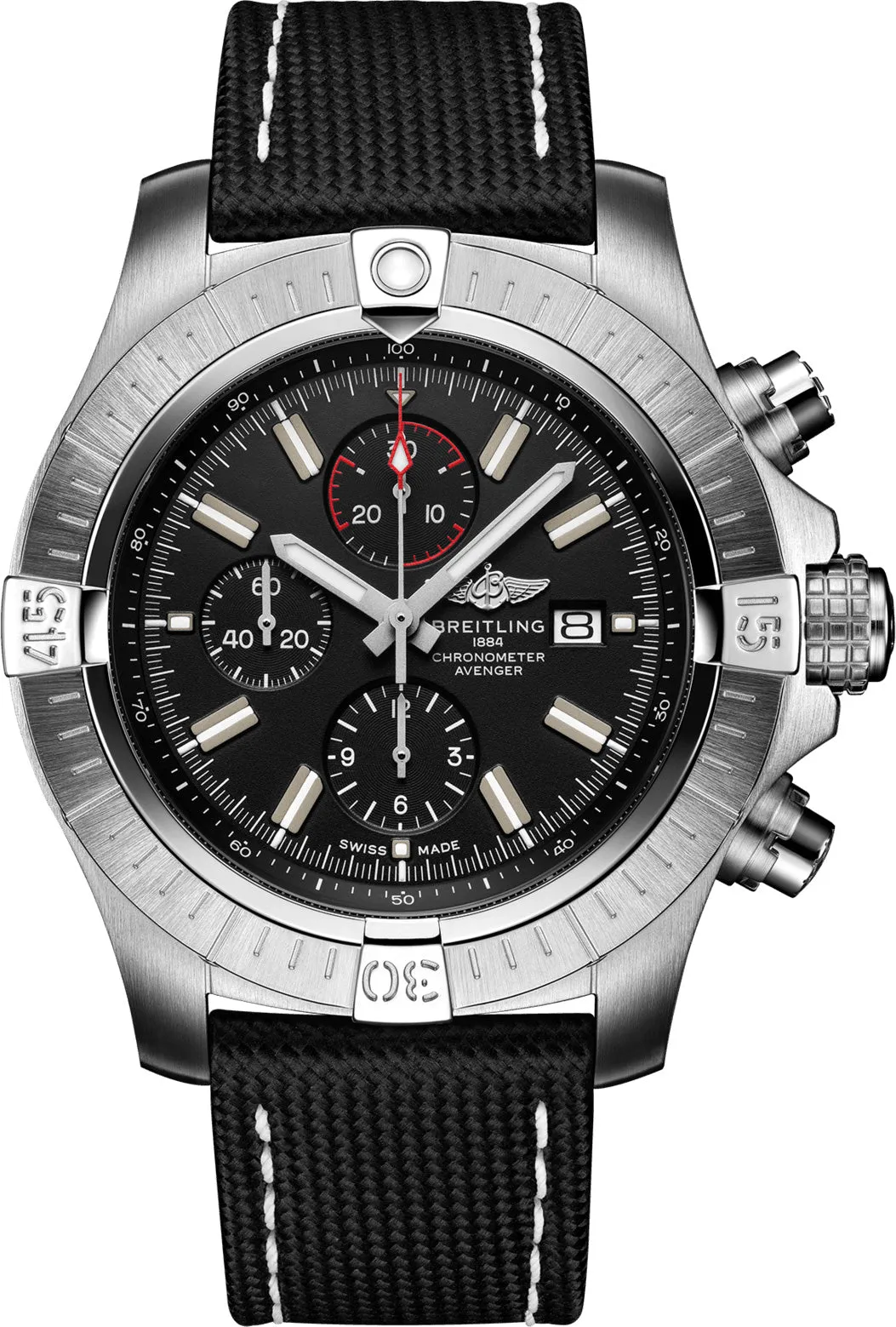BRT Watch Super Avenger Chronograph 48 Leather Tang Type