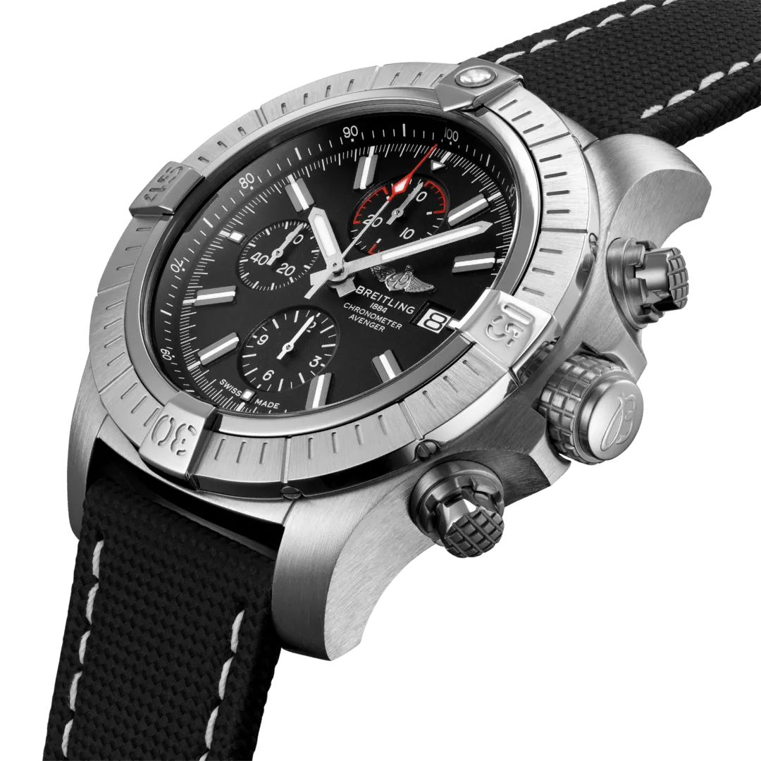 BRT Watch Super Avenger Chronograph 48 Leather Tang Type