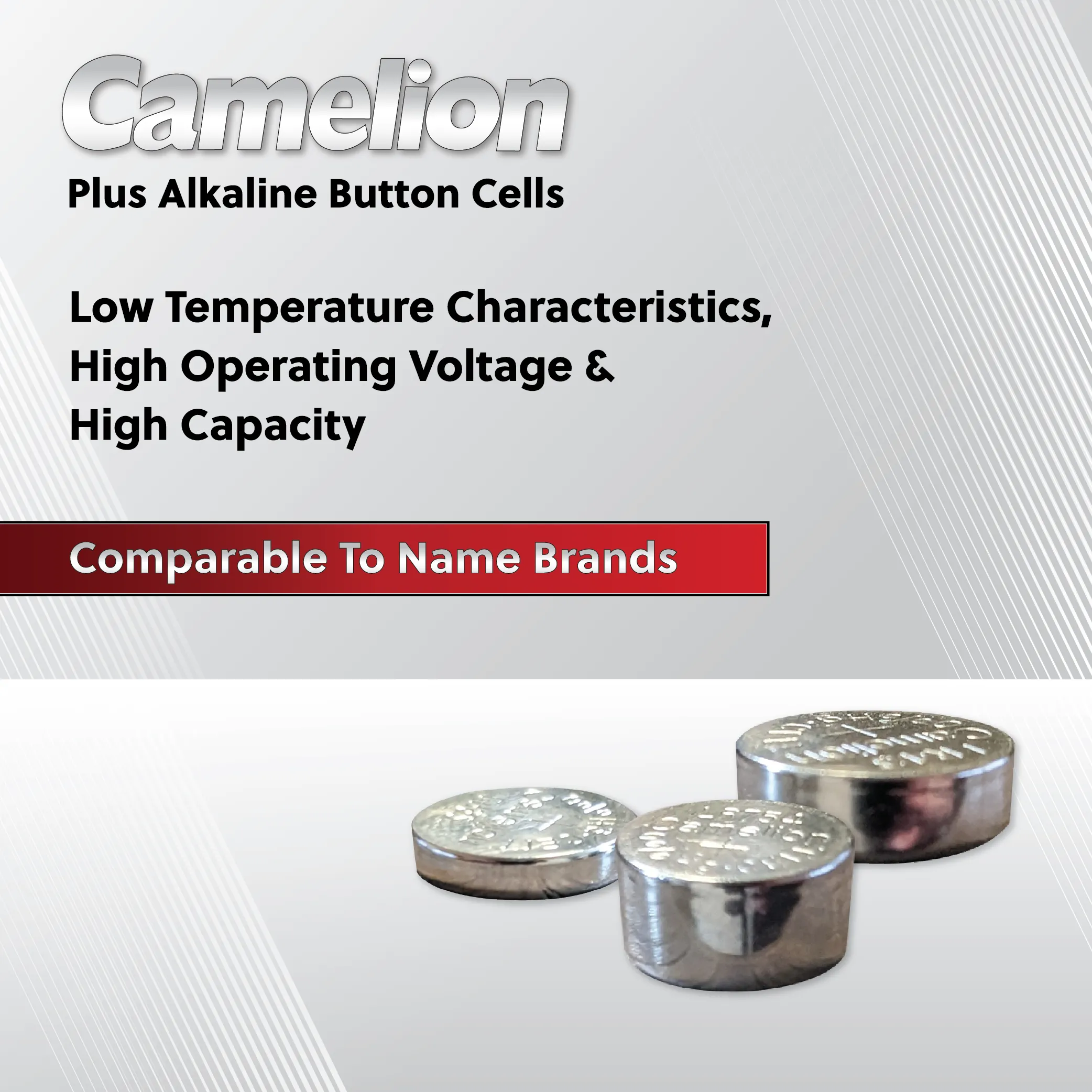Camelion AG3 / 392 / LR41 1.5V Coin Cell Battery Pack of 2