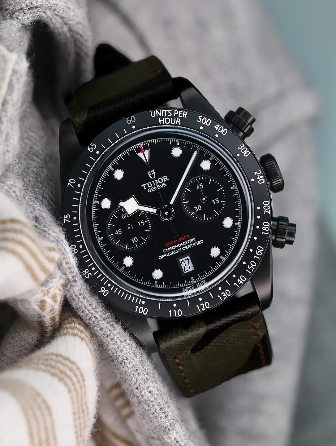 Camo Leather Strap (Dark Khaki)