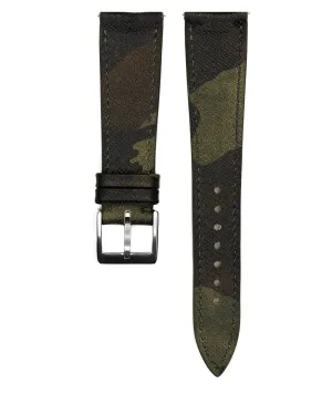 Camo Leather Strap (Dark Khaki)