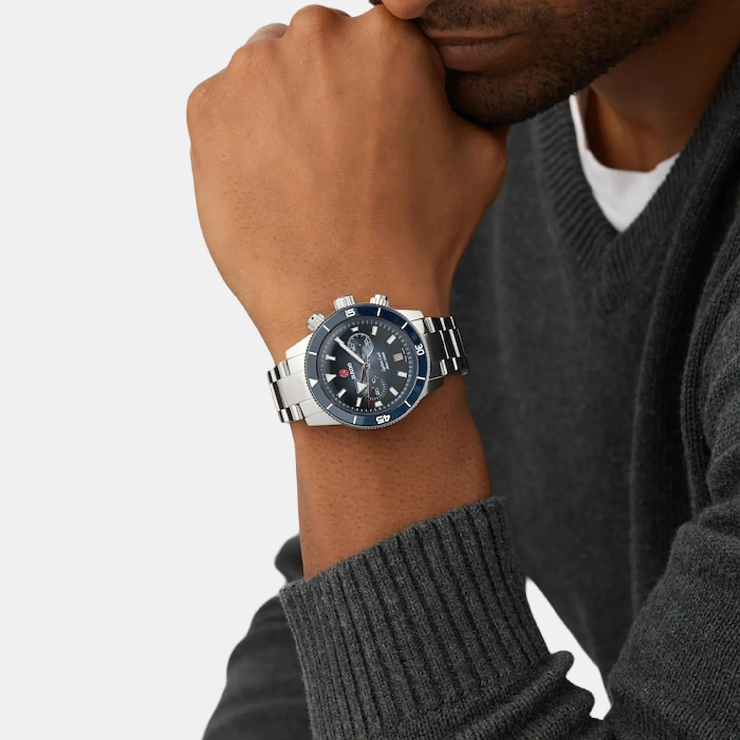 Captain Cook Men Analog Stainless Steel Automatic Watch R32145208