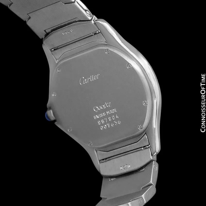 Cartier Cougar Panthere Mens Unisex Bracelet Watch - Stainless Steel & Diamonds